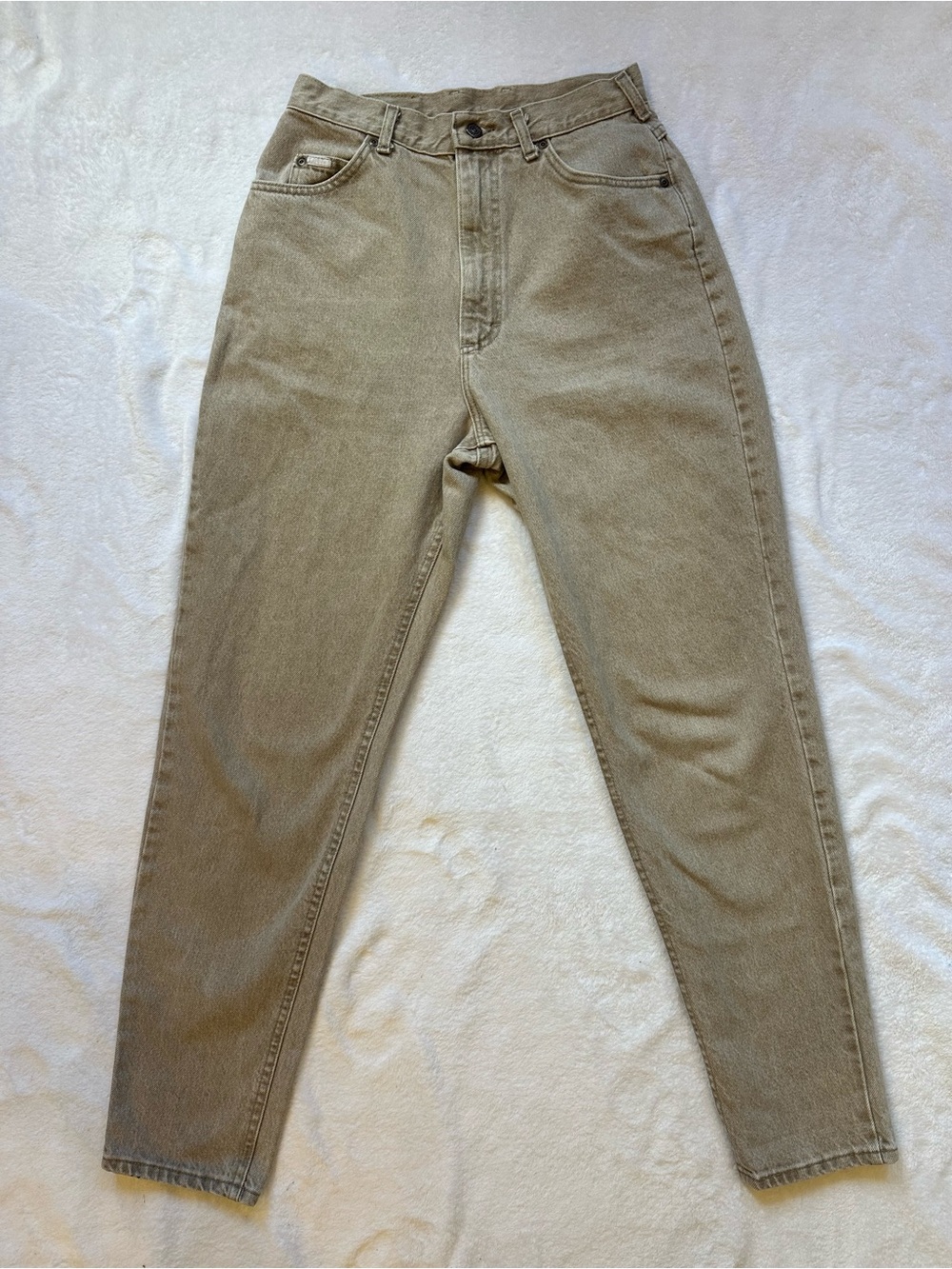 Vintage Lee mom jeans light gray